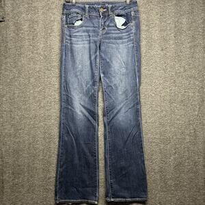 American Eagle Women’s Slim Boot Stretch Jeans‎ Size 6 Dark Blue Wash